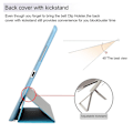 Miniatyrbild 2 av 5: Blå iPad 3:e generation stativ magnetiskt smartfodral för Apple