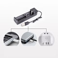 Miniatyrbillede 4 af 5: Usb Batterioplader Intelligent Led-indikator Til 26650 18650 14500 26650 3.7v