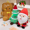 Pikkukuva 4 / 9: Joulupukki-sarjan pehmolelut Joulukoristelahjat Joulukuusi Piparkakkumies Uudet Nuket gingerbread man 23cm/0.1kg