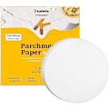 Miniatyrbild 1 av 5: Katbite 7 tum rund bakplåtspapper, 200 st bakplåtspapper, extra starkt och non-stick för kakbakning, airfryer-foder, hamburgerpapper