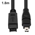 Miniatyrbillede 2 af 5: 1394 Firewire 800 til 400 Firewire Firewire 9 til 4 Datakabel 1394 Kabel 1,8m Sort