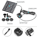 Miniatyrbillede 5 af 5: Solcelledrevet dam pumpe springvand pumpe solcelledrevet pumpe have springvand vandfunktion