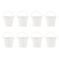 Miniatyrbillede 1 af 3: 8 stk. 8 stk. Miniature Tinplate Spand Miniature Blomsterspand Tinplate Blomsterspand Mini Planter Spand Til Hjemmet (beige)