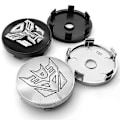 Pikkukuva 2 / 5: 4 kpl 56+60 mm Cool Autobots -logolla varustetut Transformers-merkit, auton vanteen keskihatut, tarrat, vanteen peite, auton tyylivarusteet 56mm black