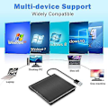 Miniatyrbild 3 av 4: Usb Extern Dvd Cd Hårddisk Brännare Spelare Läsare Optisk Enhet För Pc Laptop