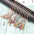 Miniatyrbild 4 av 4: 12 st Wrap Friendship Flätad Armband, Färgglada Handgjorda String Wrap Armband, Justerbar