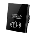 Miniatyrbillede 3 af 5: Infrarød væg smart lyskontakt IR sensor ingen berøring 220V 110V EU US glas skærm panel switch elektrisk strøm