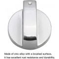 Miniatyrbilde 4 av 5: 6 stk Universal Metall Kontrollknapp Gasskomfyr 6mm Universal Kontrollknapp Komfyrknapp Kompatibel Gasskomfyr Komfyr