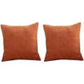 Brända orange kuddfodral 18x18 tum set om 2 moderna bondgårdar