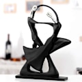 Miniatyrbillede 4 af 5: Resin Dansefigur Par Statuette - Kærlighedspar Figur - Gave Til Bryllupsdag Jul - Hjemme Dekoration Skulptur (danser)