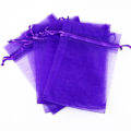 Miniatyrbillede 2 af 5: 100 stk. netpose med tilpasset logo i chiffon organza smykkepose