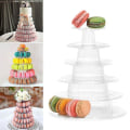 Pikkukuva 2 / 4: Macaron-kakun esittelyalusta 6-kerroksinen pyöreä muovinen kakkuteline
