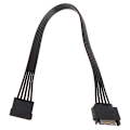 Pikkukuva 2 / 4: 30 cm SATA 15-nastainen uros-naaraskaapeli HDD SSD:lle virransyötön jatkoksi