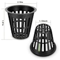 Miniatyrbillede 4 af 5: 60 stk. 2 tommer netkopper med slidset mesh bred læbe filter plante netpot spand kurv til hydroponics