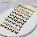 Miniatyrbilde 5 av 5: 8x 3D sommerfugl-negle charms flash krystall negle charms DIY manikyr neglekunst smykker neglekunst dekorasjoner for kvinner jenter 2274