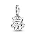 Miniatyrbillede 1 af 3: Charm Vedhæng Hjerte og Poteaftryk Pandora Passions