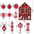 Miniatyrbilde 3 av 5: Juledekor Julekule Ornamenter Juletrepynt, 2,36 Tommers Julekuler Ornamenter Til Julepynt Juletre Skjørt Hjemmefest Feriedekor