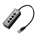 Miniatyrbillede 3 af 5: Ryra RJ45 1 Han til 4 Hun LAN Ethernet Stik 2/3 Ports Splitter Ethernet Kabel