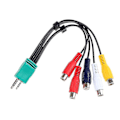 Pikkukuva 1 / 5: Video Av Komponentti Audio Adapter Kaapeli Samsung Led Tv Bn39-01154w Bn3901154w