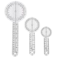 Miniatyrbilde 1 av 5: 3 stk/sett Spinals Goniometer Protractors Userful Multi-ruler Goniometer Vinkel Spinal Ruler 360 Grader
