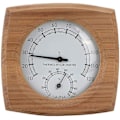 Miniatyrbild 1 av 5: Bastutermometer, 2-i-1 inomhus termometer och hygrometer i trä med ram i massivt trä
