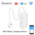 Miniatyrbild 2 av 5: Aubess Tuya Wifi Vattenläckage Sensor Smart Home Vattenläckage Detektor Översvämningsvarning