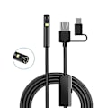 Pikkukuva 1 / 5: Hd 1080p kaksoisobjektiivinen endoskooppikamera 9 pehmeää johtoa Usb Type-c Pc Ip68 vedenpitävä putkitarkastus B
