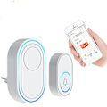 Miniatyrbillede 1 af 5: Trådløs dørklokke WiFi alarmsystem intelligent trådløs dørklokke stroboskop sirene