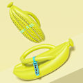 Miniatyrbillede 4 af 5: Moderne par flip flops i bananform - bløde og behagelige hjemmesko til indendørs brug avocado 40 41