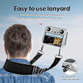 Pikkukuva 3 / 5: Yhteensopiva Dji Mini 3 Pro RC-ohjaimen lisävarusteet, nylonpunottu kaulahihnapidike
