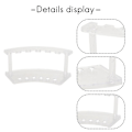Miniatyrbillede 3 af 3: Plastik Penneholder, 4 stk. Plastik Penneholder Display Stativ 6-slots Pen Display Stativ Øjenbrynspen St