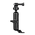 Miniatyrbild 5 av 5: Motorcykel cykelkamera hållare styre backspegel montering fäste 1/4 metallstativ för Go-pro Hero8/7/6/5/4/3+ actionkameror