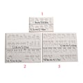 Miniatyrbilde 4 av 5: 3 stk Silikon Choaolate Mold Fondant Former Engelsk Alfabet Tall Formet