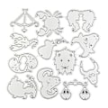 Miniatyrbillede 1 af 5: Kulstofstål Constellation Tegn Skæredør Embossing Skabelon Skimmel Diy