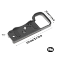 Miniatyrbilde 2 av 5: Vertikal Hurtigutløsningsplate L-plate A7C2 A7CII A7CR Kompatibel Stabilisator Stativ Enkelt Base Plat