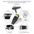 Miniatyrbild 3 av 4: Emf-mätare Magnetfältdetektor Spökjaktutrustning Paranormal Utrustning 1 st - Svart