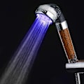 Miniatyrbild 2 av 3: LED-duschhuvud 3-färgat blinkande ljus automatisk ersättningsdusch