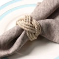 Miniatyrbillede 3 af 4: Newway 12 stk Naturlige Jute Serviet Loop Snøre Vævet Serviet Spænde Snøret Serviet Spænde Vokset Garn Serviet Loo Cy