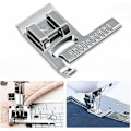 Miniatyrbillede 4 af 5: Snap-on symaskine lige sting guide trykfod (sølv) (1stk)