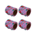Pikkukuva 4 / 5: 6cm fuchsia glitter tyllirullat - 4 kpl DIY-askarteluun ja koristeluun, Symphony polyester tyllikangas, kulutusta kestävä