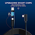 Miniatyrbilde 3 av 5: 2-i-1 Link-kabel 16ft for Quest 2/pico 4 VR-headset Dual Ports Data-kabler