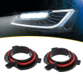 Miniatyrbilde 5 av 5: 2 stk H7 LED-frontlyktpæreadapterbaser Auto H7-adapter Lampeholder Sockelbase Svart Biltilbehør Til Kia Mitsubishi Nissan