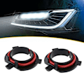 Pikkukuva 5 / 5: 2 kpl H7 LED -ajovalopolttimon sovitinjalustat Auto H7 -sovitinlamppupidikekanta Musta Auton lisävarusteet Kia Mitsubishi Nissanille