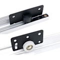 Miniatyrbillede 3 af 5: 30mm Nylon Skydedørs Hjul Kits Møbler (2 sæt, sort)