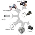Miniatyrbillede 3 af 5: 10 stk. Usb-c 3.1 Type C til Usb Otg Adapter-stik understøttet til Type-c-aktiveret smartphone Usb Fla