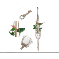 Miniatyrbilde 2 av 5: Makrame Plantehengerholder 6 Pakker Innendørs Utendørs Hengende Plantekurv Tau Blomsterpotteholder Jutetau Plantehenger Hage Hjemmedekorasjoner Og
