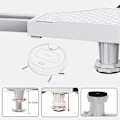Miniatyrbild 3 av 5: Tvättmaskinsställ, Tvättmaskin Torktumlare Kylskåpsunderrede, Justerbar Längd, Last 300kg Anti Vib