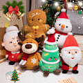 Pikkukuva 3 / 9: Joulupukki-sarjan pehmolelut Joulukoristelahjat Joulukuusi Piparkakkumies Uudet Nuket gingerbread man 40cm/0.24kg