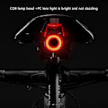 Miniatyrbillede 2 af 5: Cykel Q5 Baglygte Intelligent Sensing Bremslys Udstyr Nat Baglygte