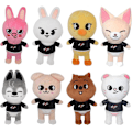 Miniatyrbillede 1 af 5: 8 stk Skzoo Plushies Stray Kids Plyslegetøjssæt 8 tommer Søde Udstoppede Dyr Legetøj Stray Kids Ideer til Drenge og Piger